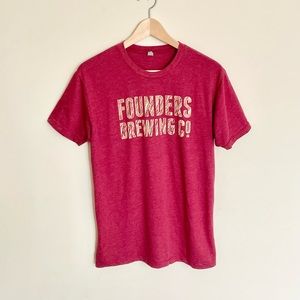 Founders Brewing Co. Azacca India Pale Ale Graphic Red T Shirt Adult size Medium
